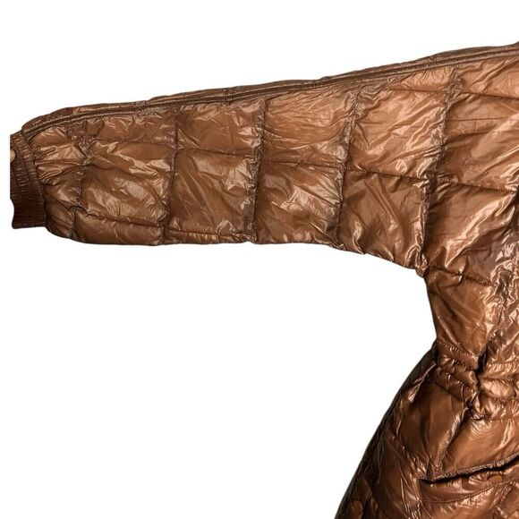 Free People Coat S Brown Movement Patricia‎ Packable Poncho Puffer Oversized - Picture 15 of 16